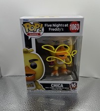 MEGAN FOX SIGNED FIVE NIGHTS AT FREDDYS CHICA FUNKO POP BECKETT BAS