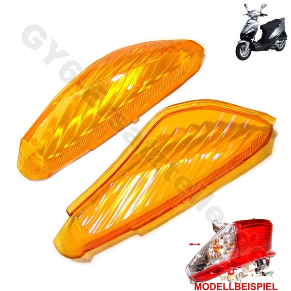 RÜCklicht Blinkerglas FüR Qingqi Peugeot REX RS BOSTON8 Jonway Jinan GY6 Buffalo-image