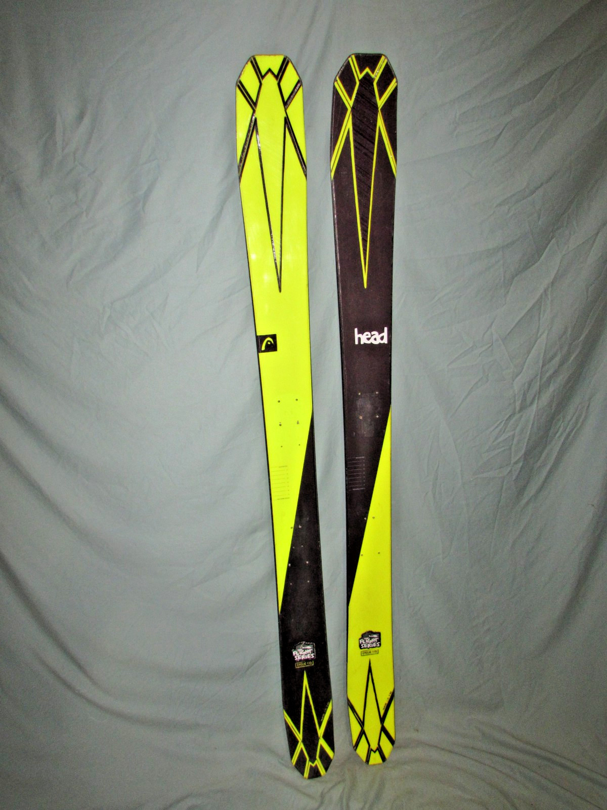HEAD Cyclic 115 The Flight Series Big Mountain POWder skis 171cm no bindings  ~~