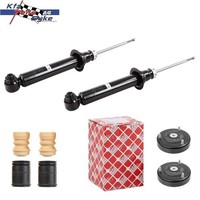 2X Gasdruck StossdÄMpfer + Schutzkappen + Febi Domlager Hinten FÜR BMW 5ER (E39)