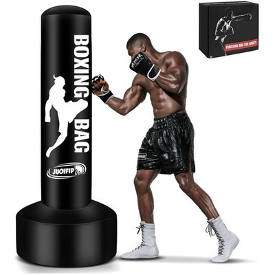 Boxsack Erwachsene 180cm, Aufblasbare Boxsack Stehend Freistehende Kickboxsäc...