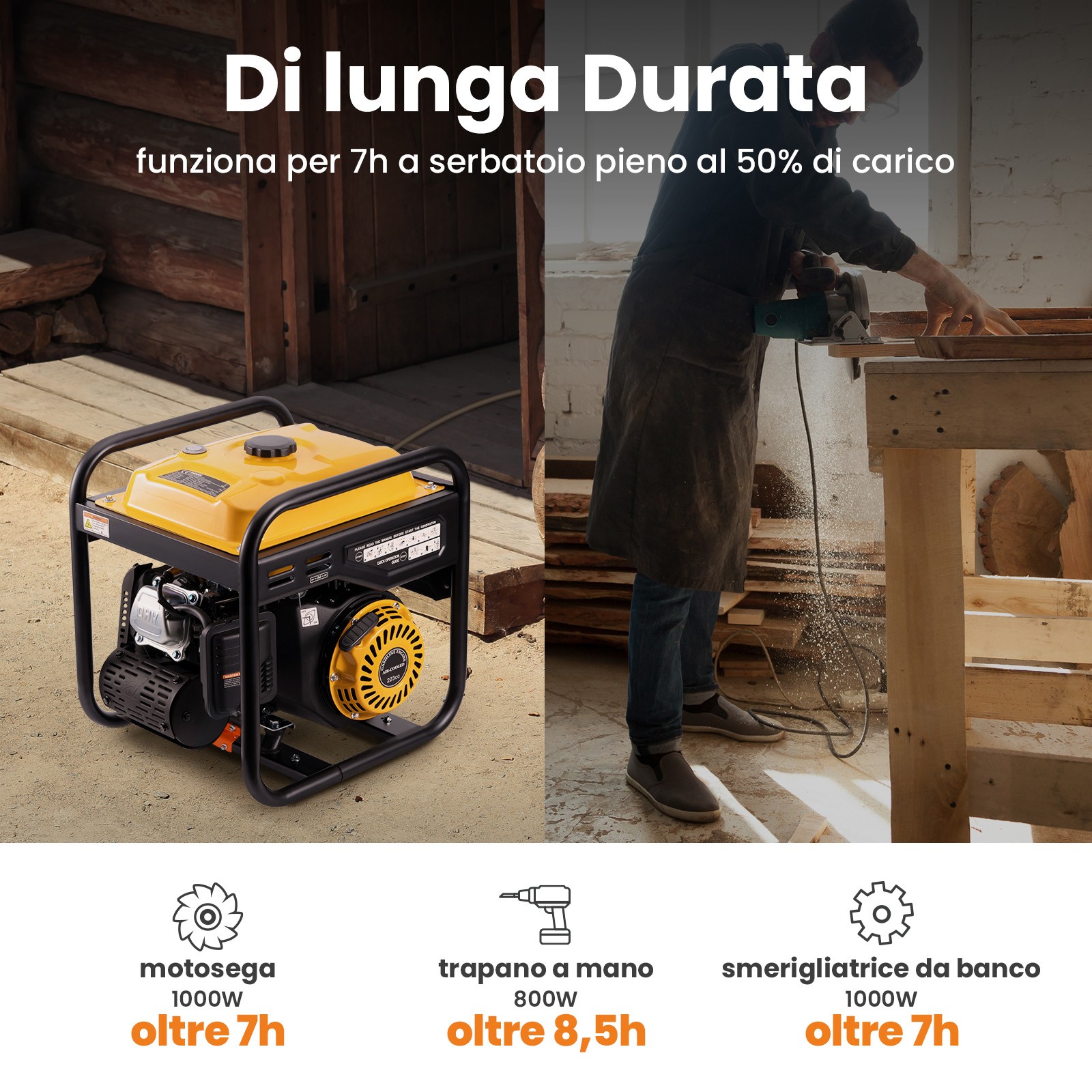 Generatore Portatile Inverter Silenziato 3,2KW foto 3