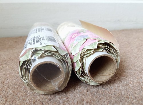 X2 1980s Vintage Wallpaper BORDER Rolls Traditional Swags Floral 90s cottagecore - Picture 16 of 17