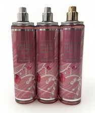 3 bath  body works twisted peppermint fine fragrance mist 8oz NO CAP