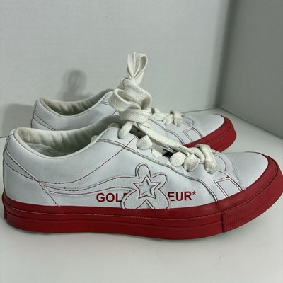 Converse One Star Golf Le Fleur Tyler Creator Sneakers White Red Men s 8