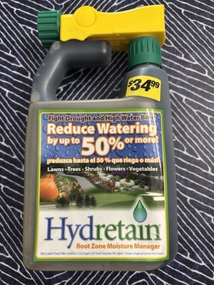 Hydretain Root Zone Lawn Grass Moisture Manager - 32 oz Hose-End Application 