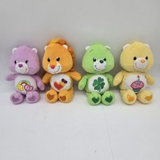 Vtg Care Bears Plush Lot Of 4 BestFriend Good Luck Birthday Tender Heart 8"