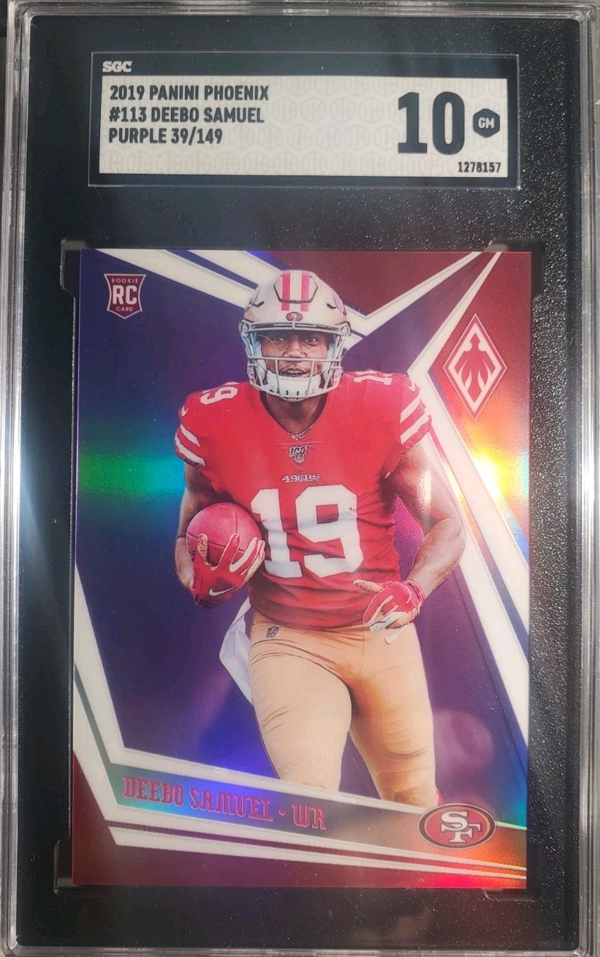2019 Panini Phoenix Rookies Purple /149 Deebo Samuel #113 Rookie RC