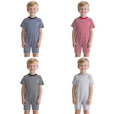 Unisex Kids Bodysuit One Piece Jumpsuit Easy Dressing Romper Short Sleeve Soft
