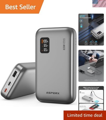 High-Capacity 65W Fast Charging Power Pack - Safe & Efficient for All Devices