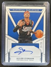 2024-25 Panini National Treasures Allen Iverson Peerless Signatures Auto #/25
