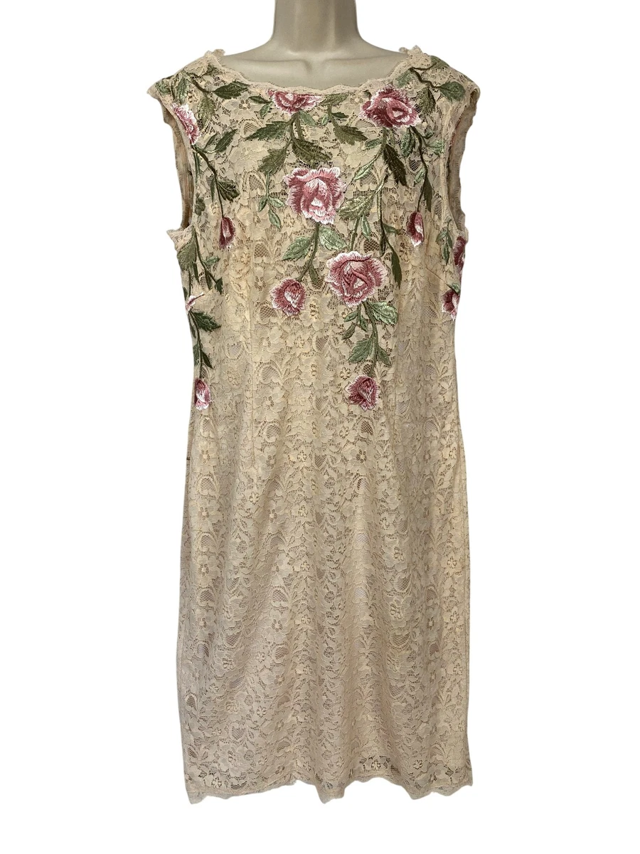embroidered womens dresses Adrianna Papell main image 1