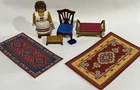 Retired Vintage Playmobil 5300 5323 5315 5320 Victorian Mansion Dollhouse Rug