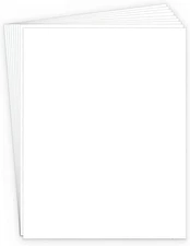White Cardstock 8.5X11" 80 Lb Cover 50 Sheets Heavyweight Card Stock -