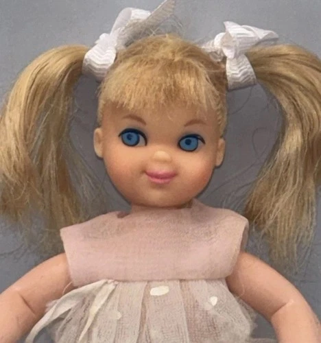 Vintage Barbie European Tutti in Euro Exclusive Melody In Pink Dress Outfit Doll