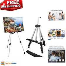 Adjustable Aluminum Art Easel Stand 17'' to 66'' - Portable Display  Carry Bag