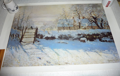 CLAUDE MONET LA PIE, EFFET DE NEIGE, ENVIRONS DE HONFLEUR PRINT UNFRAMED