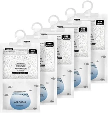 Hanging Moisture Absorbers, Portable Dehumidifier Bags, Fragrance Free... 