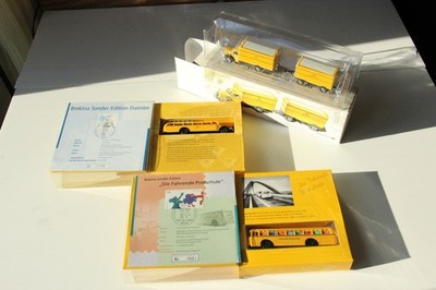 Brekina/Bubmobile 3x Sondereditionen POST: Postschule, Haubenbus, L6600 (lesen!)