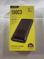 10000mAh Power Bank Portable Charger Dual USB Output USB-C Micro USB Input