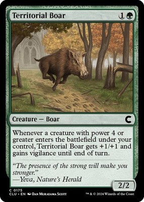 Territorial Boar 175 C Ravnica: Clue Edition Magic: The Gathering NM/M