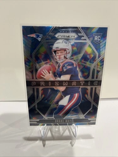🔥📈2024 Panini Prizm Prizmatic Drake Maye Rookie Card RC Base Patriots