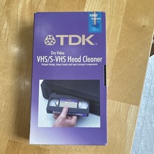 TDK Dry Video Head Cleaner Video Accessory for VHS  S-VHS VCR Decks