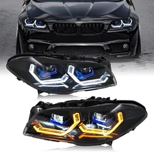 LED Headlights For BMW 5 Series F10 F11 2011-2017 HID Xenon Head Lamps Assembly