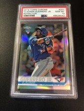 2019 TOPPS CHROME VLADIMIR GUERRERO JR. PSA 10 #201 RC REFRACTOR ROOKIE.