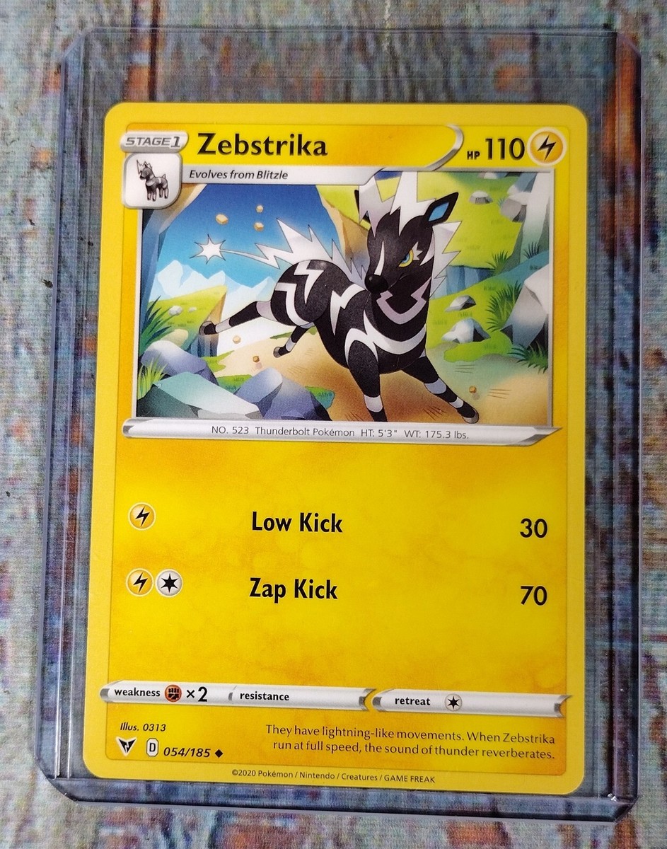 ZEBSTRIKA Stage 1 Pokemon Card Vivid Voltage 054/185