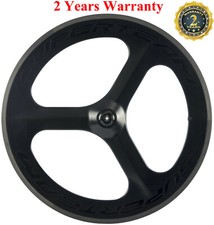 Ruota anteriore a tre razze 70 mm bici da strada clincher ruota anteriore 700C tri raggi