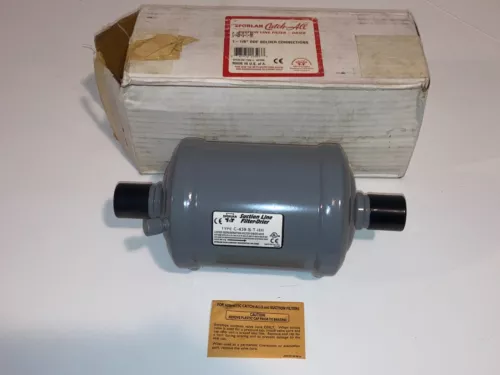 NOS Sporlan C-439-S-T-HH / 401808 CatchAll Suction Line Filter Drier 1-1/8" ODF