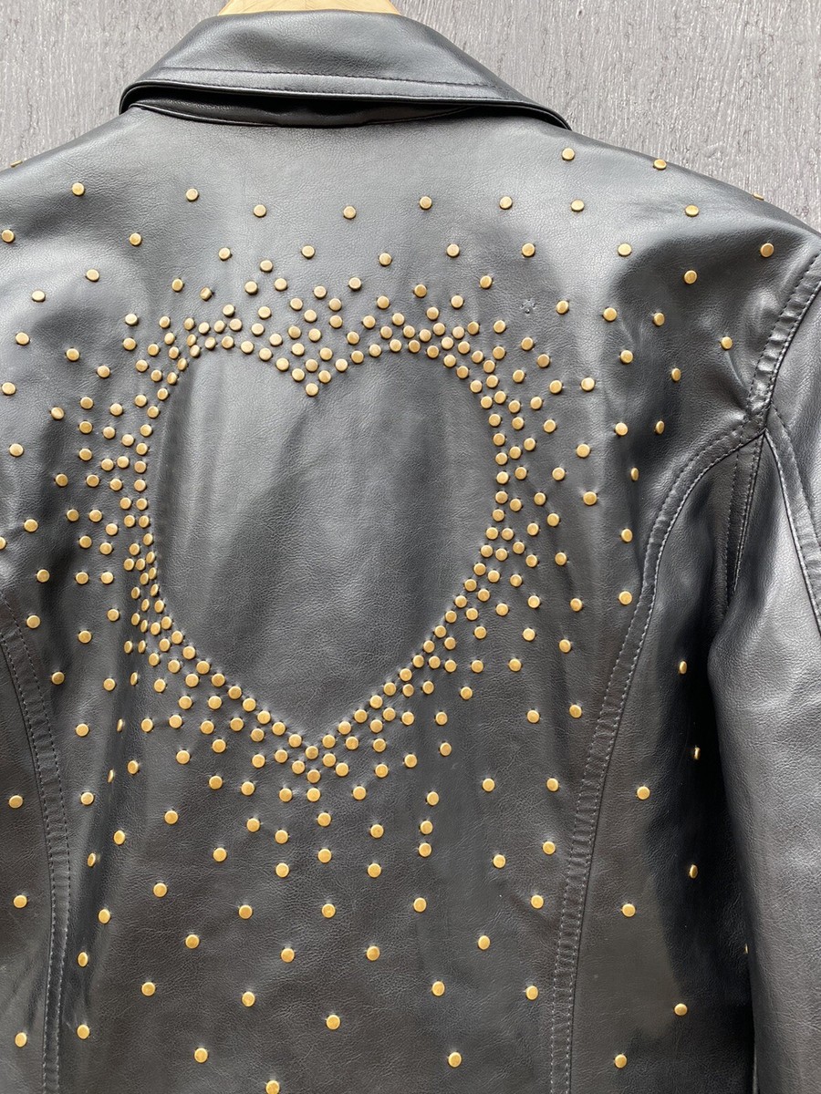 Moschino Vintage Leather jacket size 44 made in italy | eBay