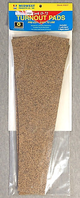 Midwest Products Co. O-72 Cork Turnout Pads #3037 ~ TSLH