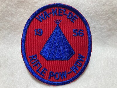 (115) Boy Scouts- 1956 Wa-Ke'-De - Rifle Pow Wow patch