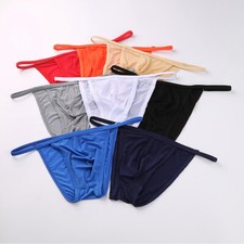 Mens Low Rise G-String Thong Bulge Pouch Panties Mini Bikini Underwear Briefs  