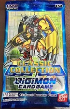 Digimon English Card Game Classic Collection EX01 BOOSTER PACK Factory Sealed