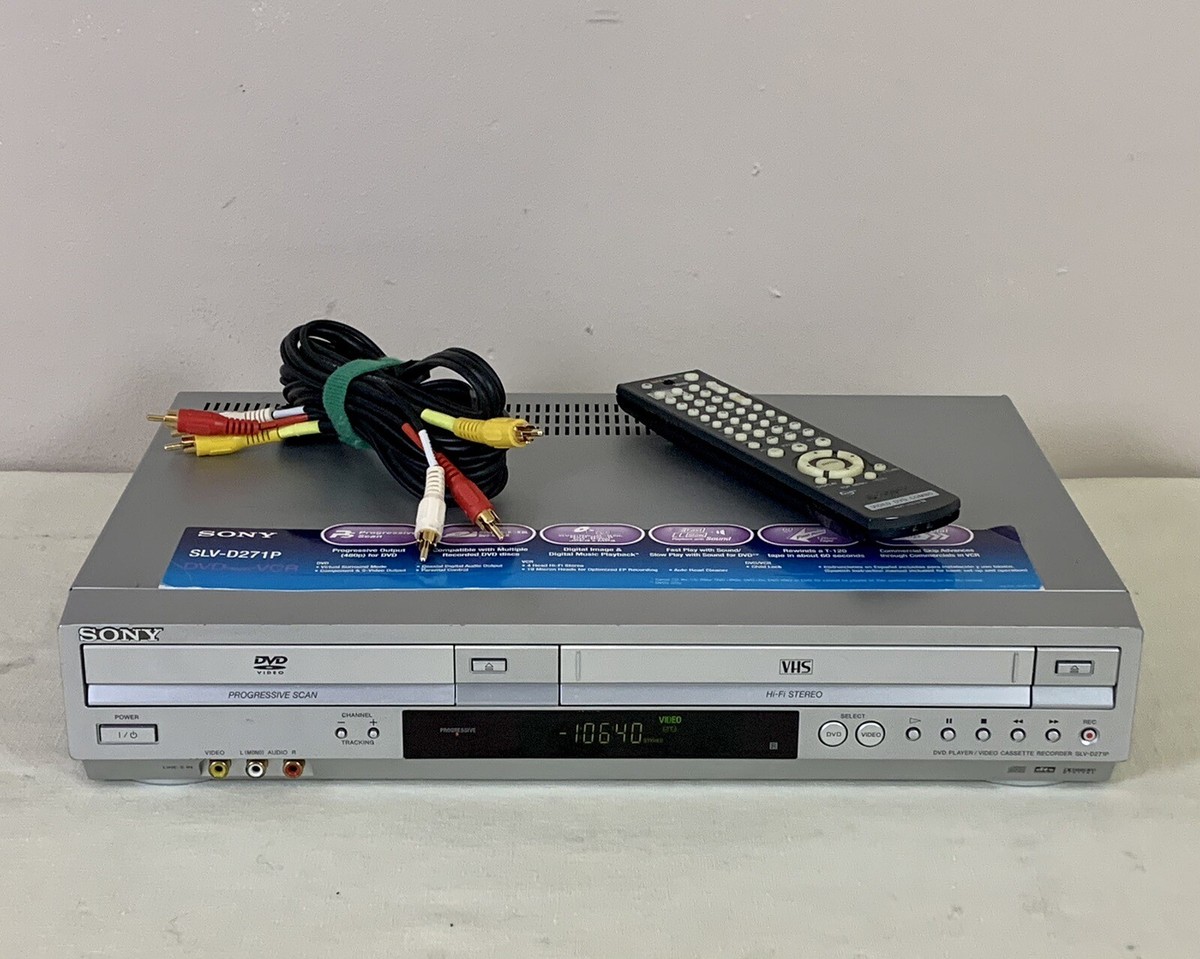 Sony SLV-D271P DVD, VCR Combination W/ Remote, Reconditioned