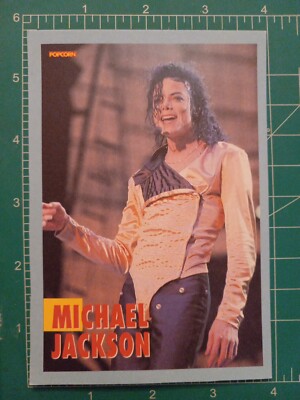 1993 POPCORN MAGAZINE INSERT CARD POSTCARD MUSIC POP MICHAEL