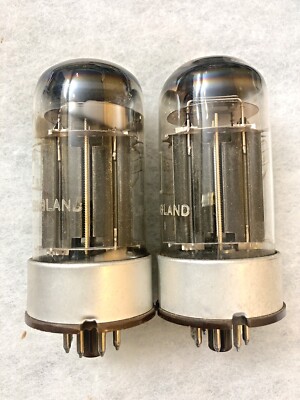 Mullard 6080 CV2984 NOS Tested Gold Grids Black Plate Triple Mica