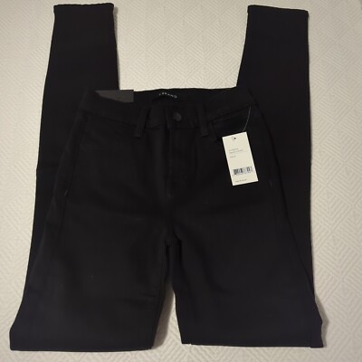 $198 J Brand Jeans Women's Black Maria High Rise Skinny Denim