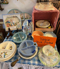 Infant Child Feeding HUGE Lot Beatrix Potter Melamine Divided Plates Bowls
