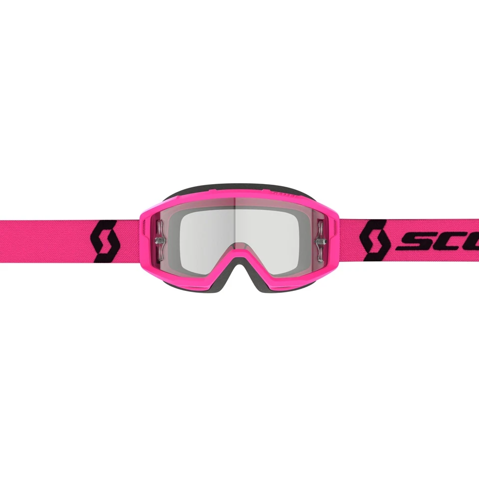 Mascarilla Scott Primal Clear Rosa/Negro/Transparente Offroad MX Enduro - Imagen 2 de 4
