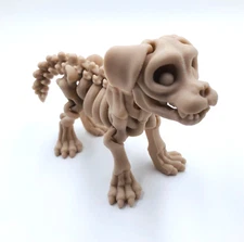 3D Printed Skeleton Dog Bone Animal Display Toy Articulated Skeletal Body Doggy