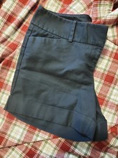 The Limited Damskie Drew Fit Czarne Mankiety Płaskie spodenki z przodu rozm. 8