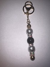 Handmade Beaded Keychain, Purse Charm, Zipper Pull