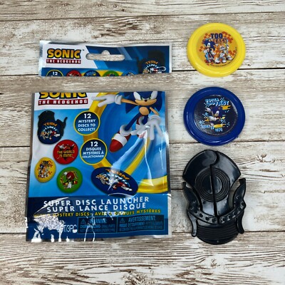 SEGA Sonic The Hedgehog Super Disc Launcher Too Easy Gotta Go Fast New Open Pack