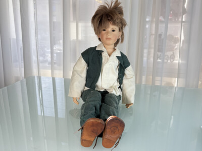 W.P.M Vera Scholz Künstlerpuppe Vinyl Puppe 64 cm. Top Zustand   