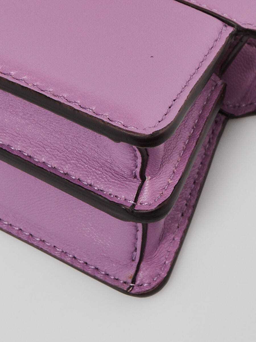 Fendi Purple Smooth Leather Nano Peekaboo Maxi Handle Bag Fendi Purple Smooth Leather Nano Peekaboo Maxi Handle Bag