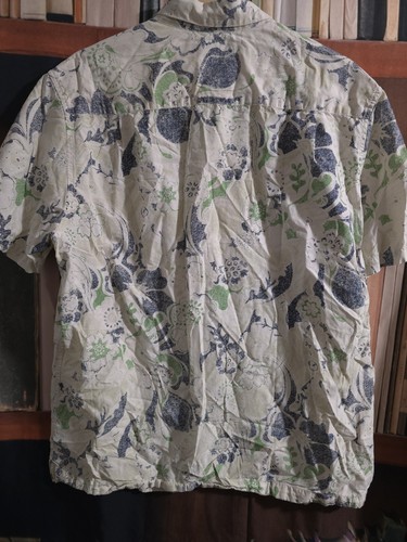Camicia uomo hawaiana Tommy Bahama edizione limitata taglia L con bottoni bianca floreale - Foto 9 di 14